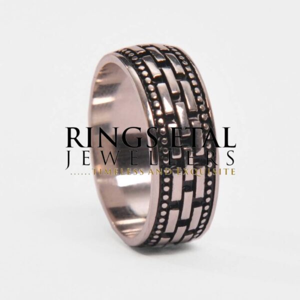Carbon filled wedding bands