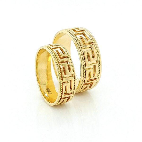 Greek Key Design in 18 Karat Gold