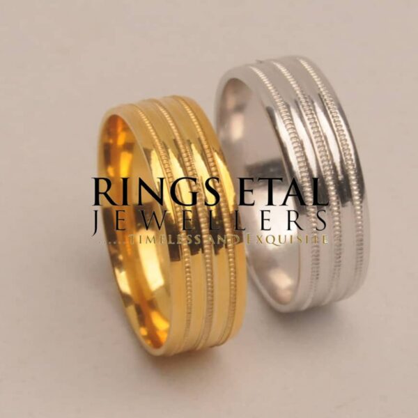 King's wedding band in 18 karats gold