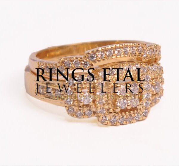 Sharon Bridal set 18 Karats Gold ( 2 in 1)
