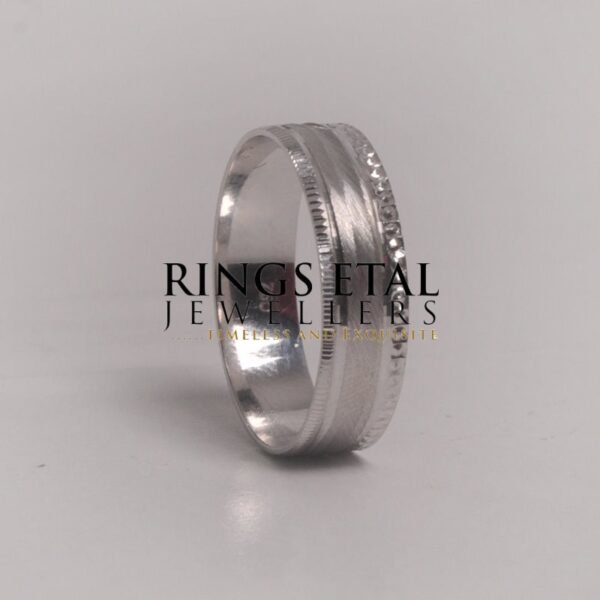 Swarovski inspired gold wedding band