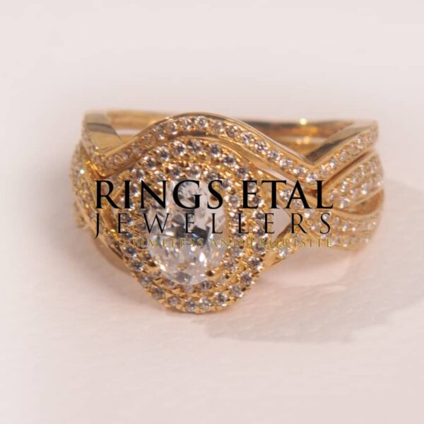 Zahra bridal set in 18 karats Italian gold